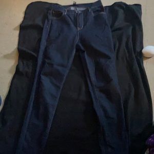 Dark blue jeans